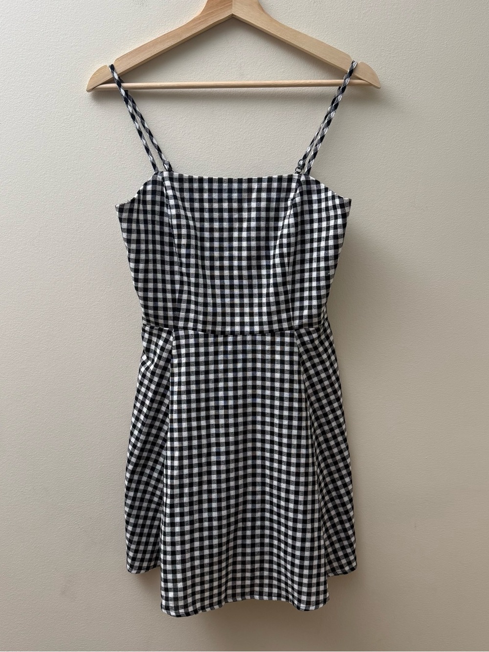 Daze Dayz Resort Black & White Gingham Mini Dress